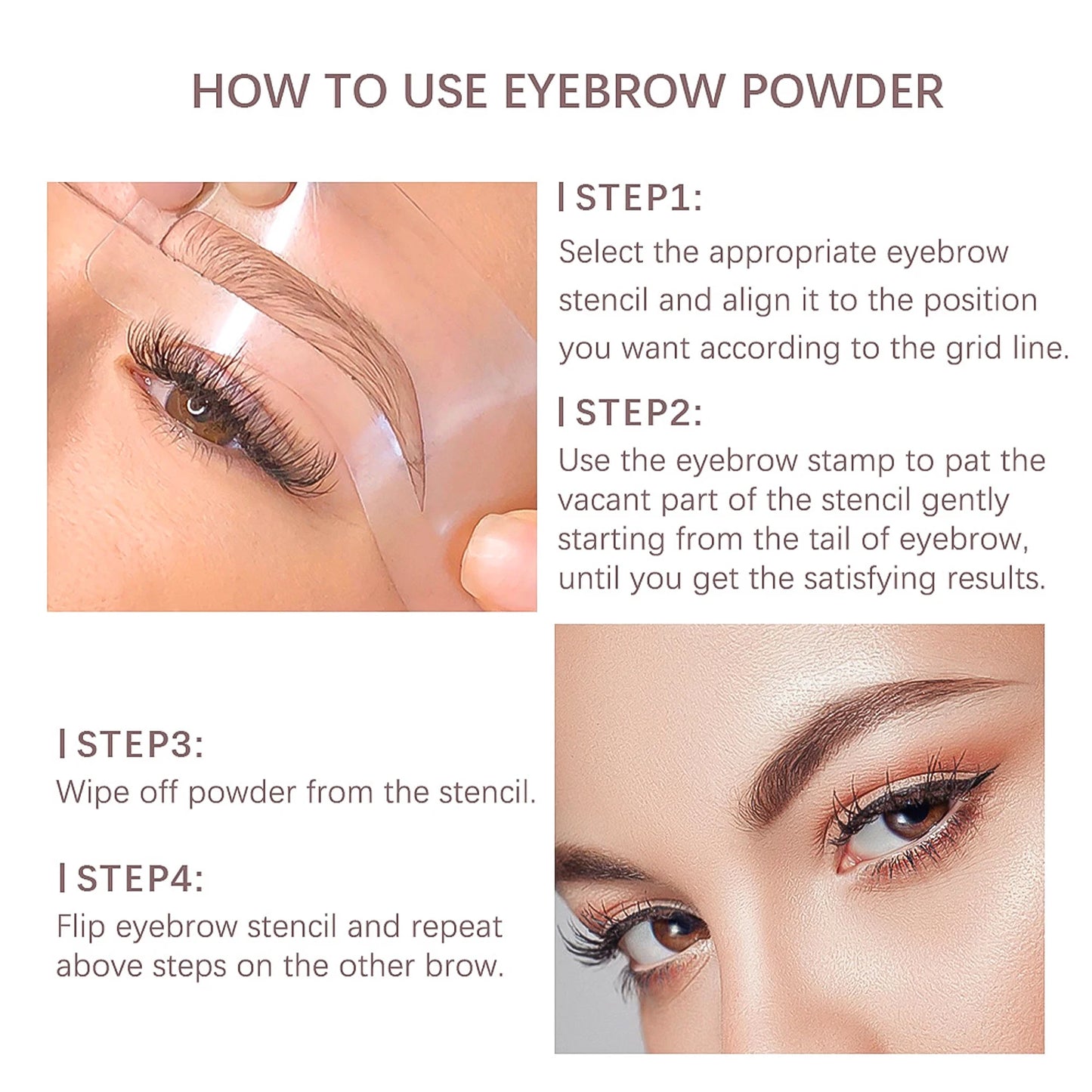 Eyebrow Stamp & Stencil Kit - Perfect Brows in Seconds