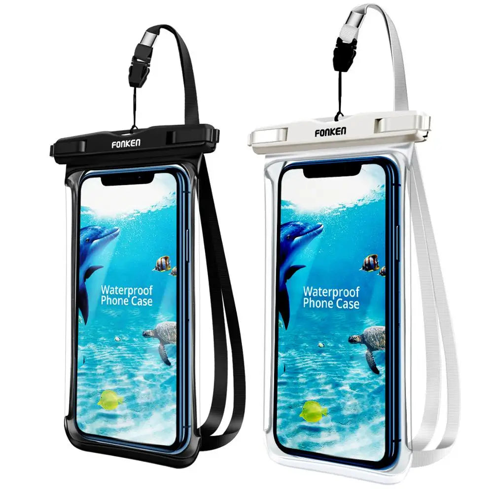 FONKEN Full View Waterproof Phone Case – Underwater & Snowproof Dry Bag for Swimming & Outdoor Use