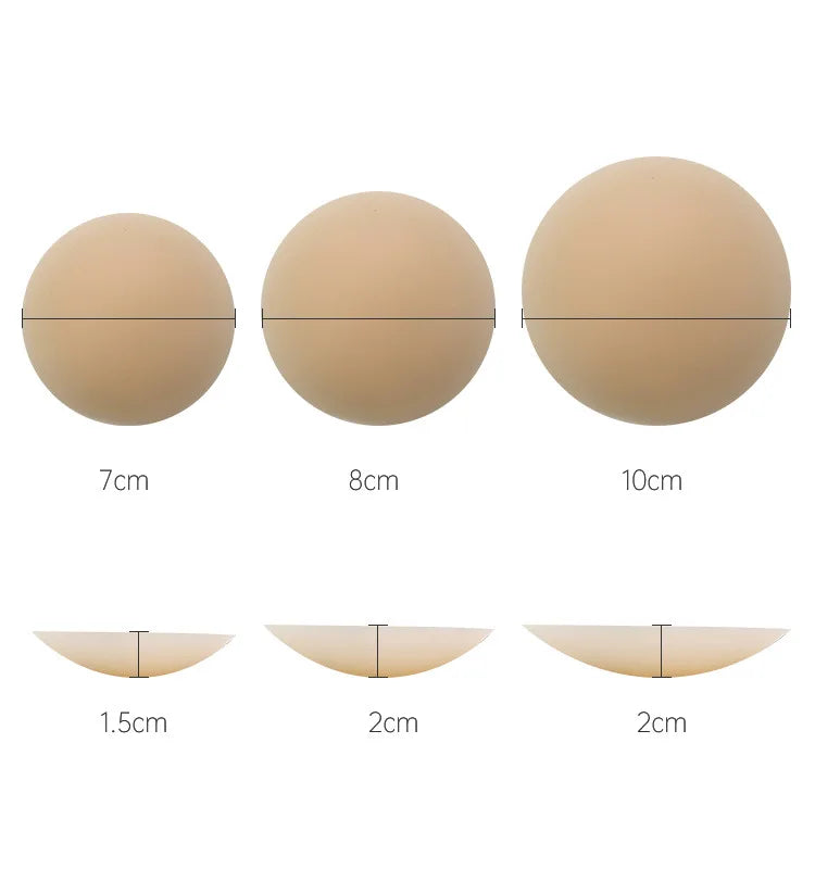 Nipple Cover -4 Pairs Ultra-Thin Sticky Adhesive Reusable Silicone Nipple Pasties With Box