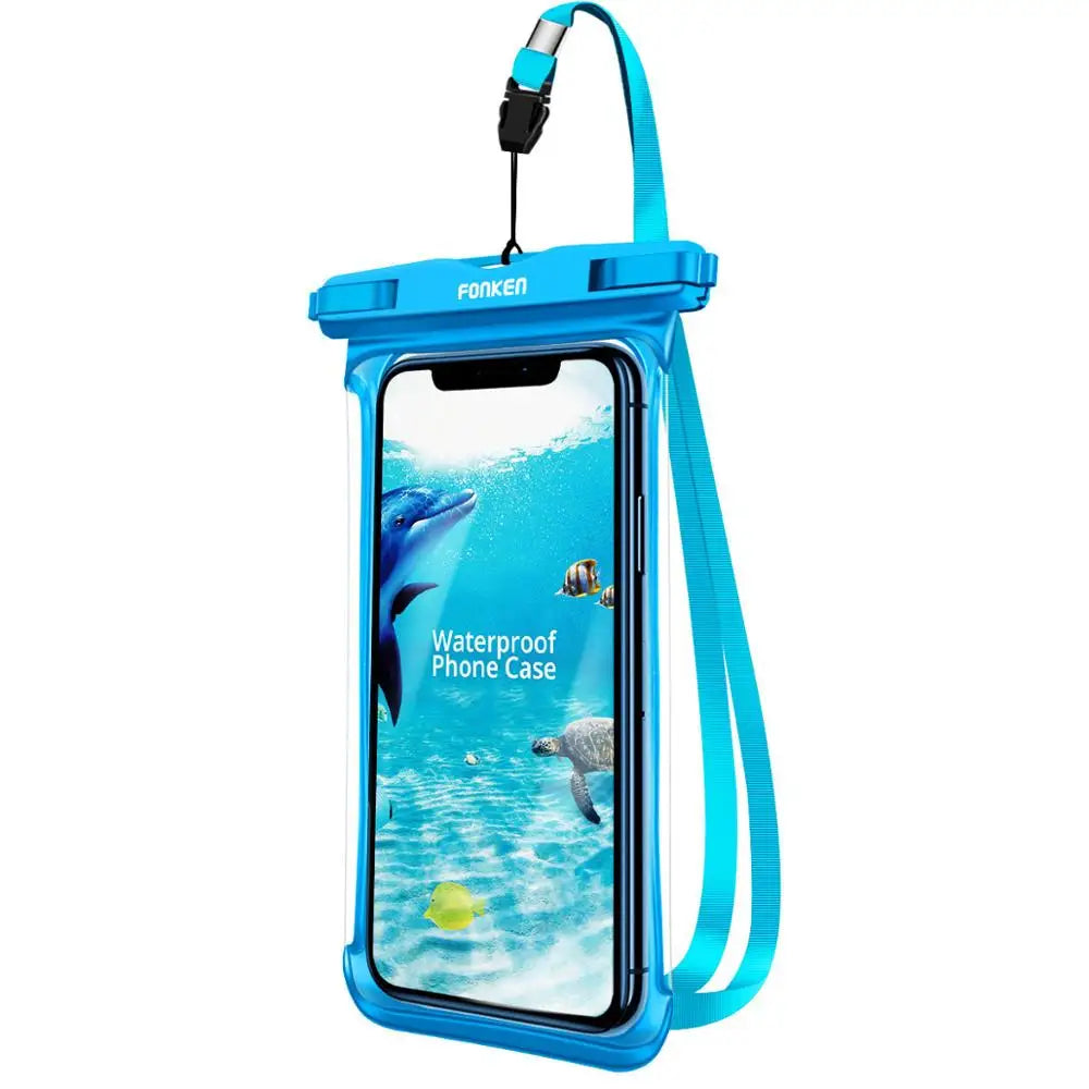 FONKEN Full View Waterproof Phone Case – Underwater & Snowproof Dry Bag for Swimming & Outdoor Use