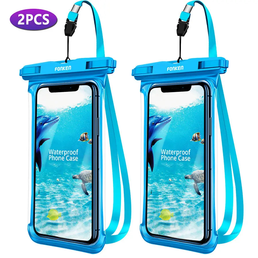 FONKEN Full View Waterproof Phone Case – Underwater & Snowproof Dry Bag for Swimming & Outdoor Use