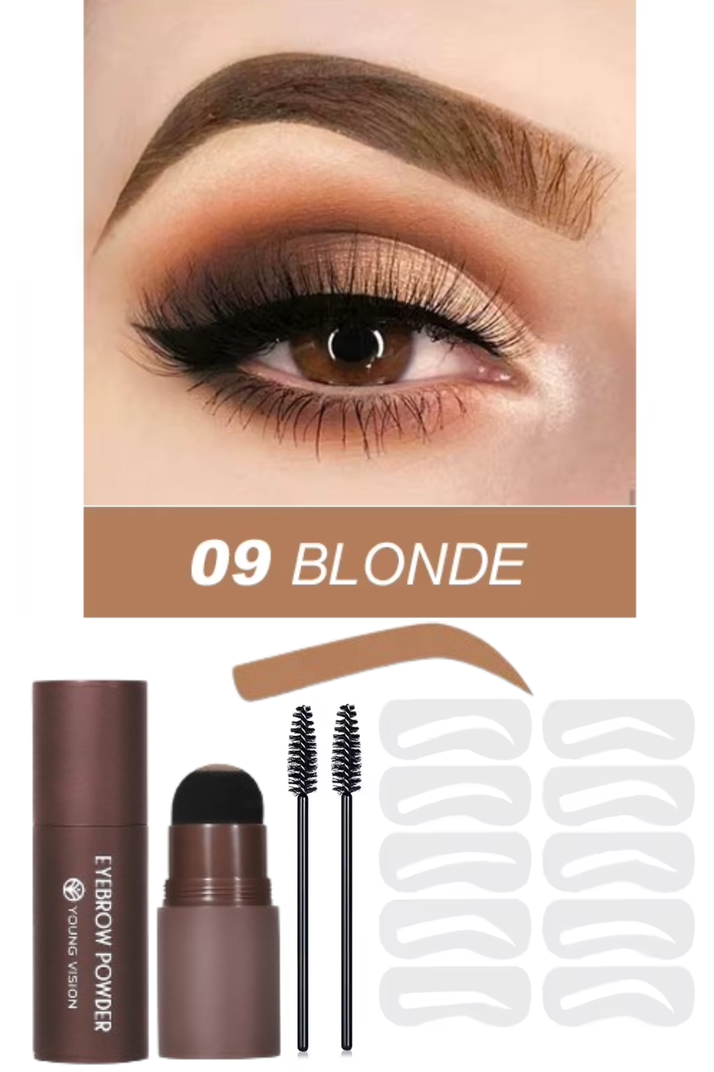 Eyebrow Stamp & Stencil Kit - Perfect Brows in Seconds
