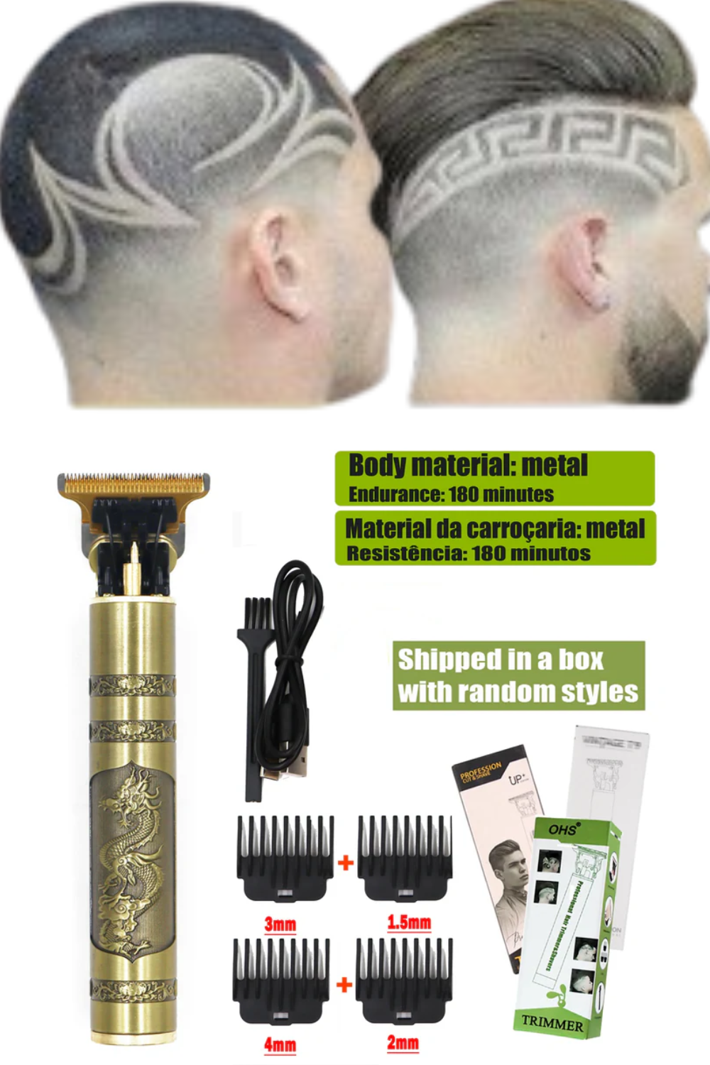 T9 Professional Men’s Hair Clipper Shaver – Precision Beard & Hair Trimmer