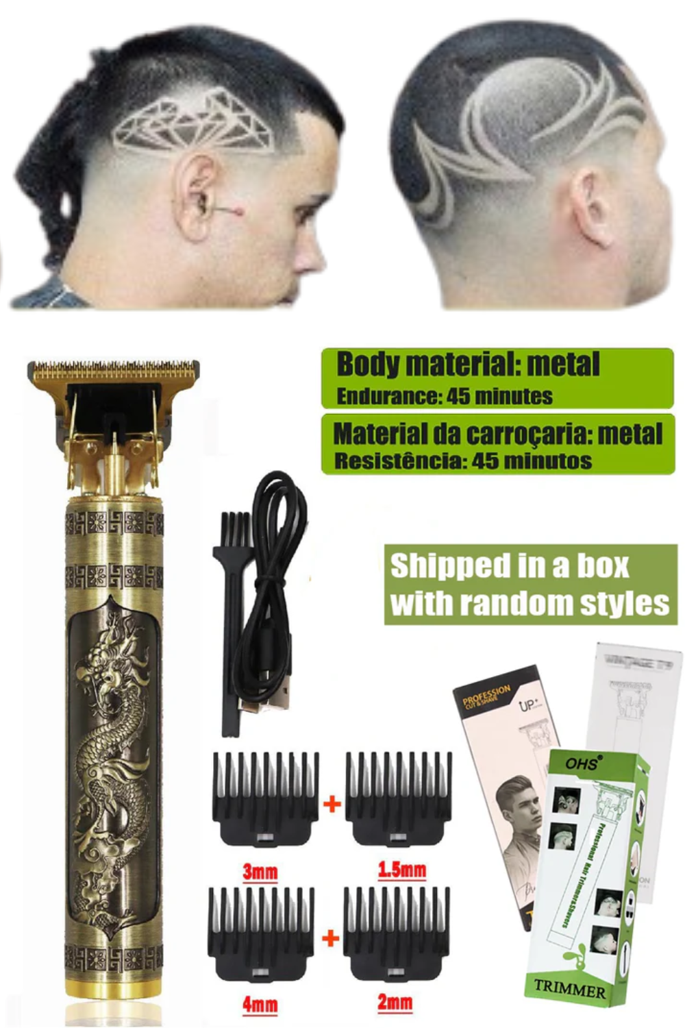 T9 Professional Men’s Hair Clipper Shaver – Precision Beard & Hair Trimmer
