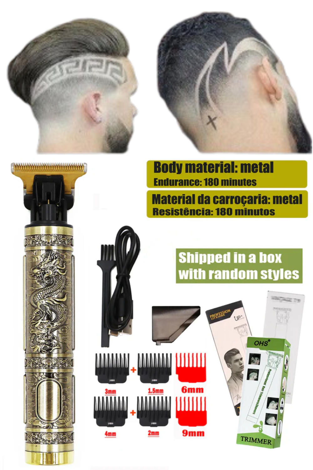 T9 Professional Men’s Hair Clipper Shaver – Precision Beard & Hair Trimmer