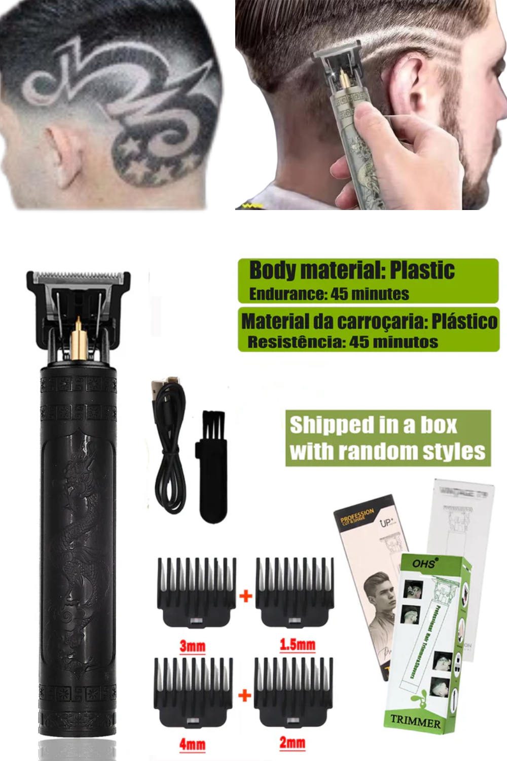 T9 Professional Men’s Hair Clipper Shaver – Precision Beard & Hair Trimmer