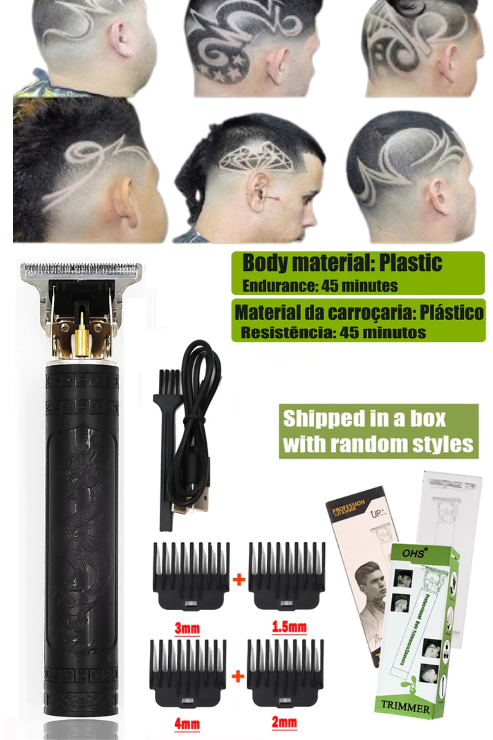 T9 Professional Men’s Hair Clipper Shaver – Precision Beard & Hair Trimmer