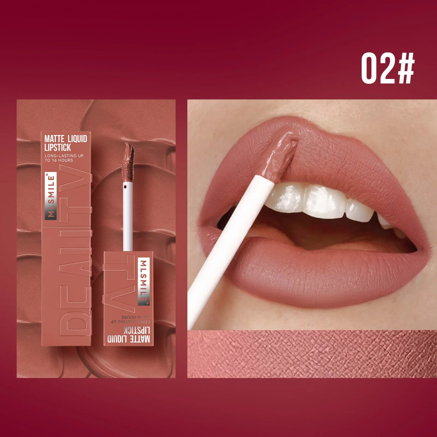 π MLSMILE 6-Color Matte Liquid Lipstick β Non-Stick, Matte & Long-Lasting!