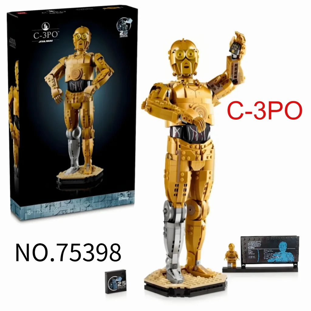 1138pcs UCS Star Battle C-3PO Robot Building Set – Union Bricks 75398 for Star Fans & Collectors
