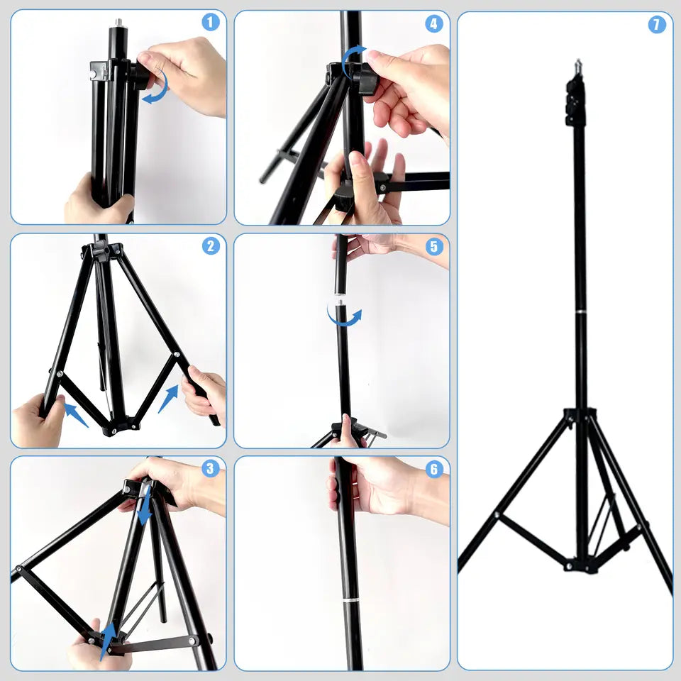 10 inch LED Selfie Ring Light with Tripod & Phone Holder – Perfect for TikTok, YouTube & Makeup
