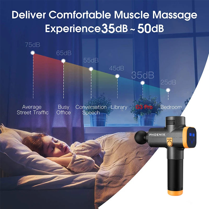 Phoenix A2 Massage Gun – Deep Tissue Muscle Relaxation Anywhere!