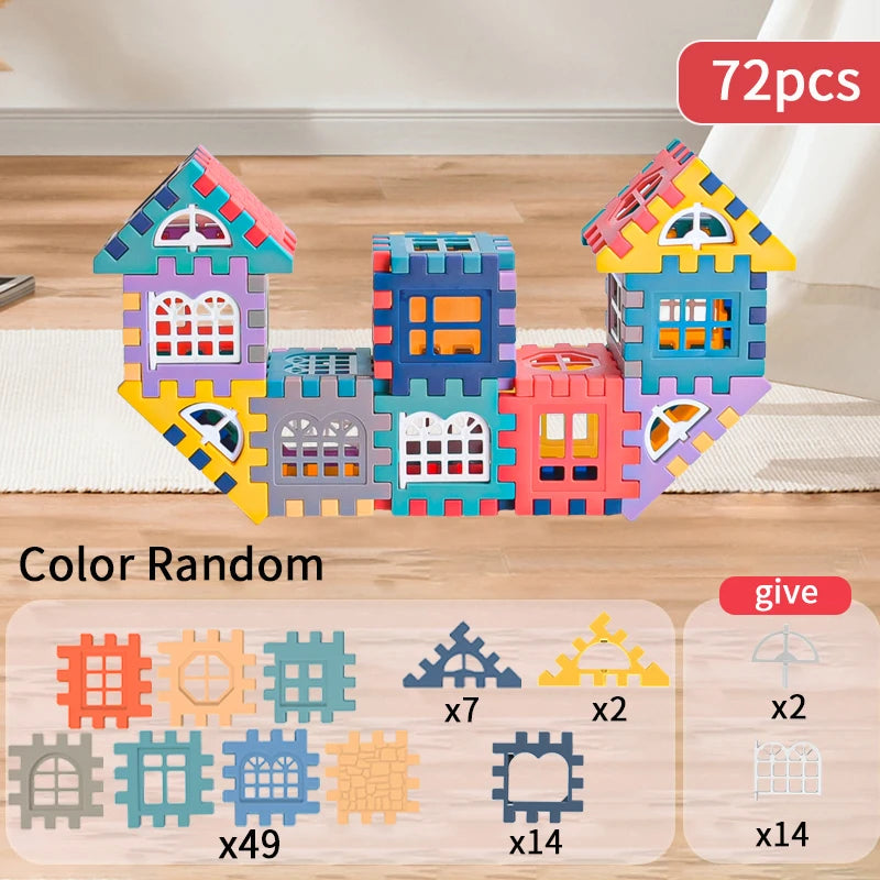 Large House Building Block Set – Creative Construction Toy for Boys & Girls