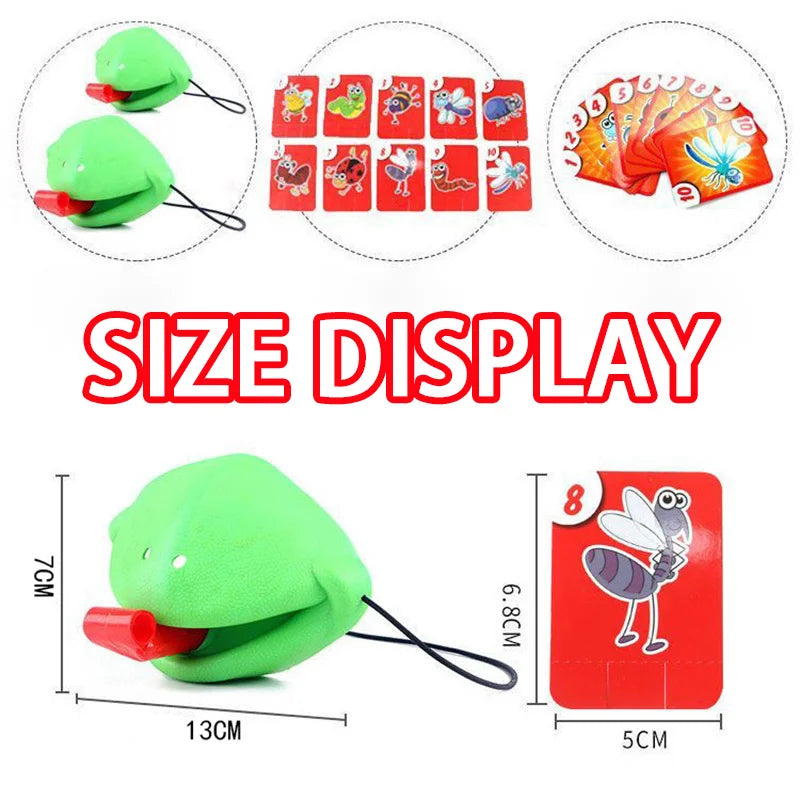 Frog & Lizard Tongue Card Game – Funny Family Party Toy for Kids