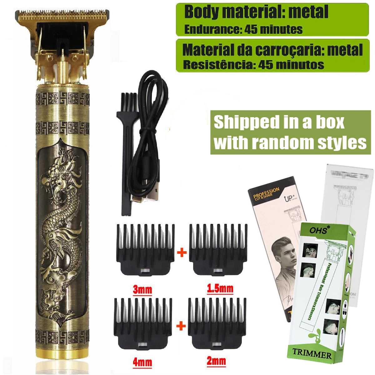 T9 Professional Men’s Hair Clipper Shaver – Precision Beard & Hair Trimmer