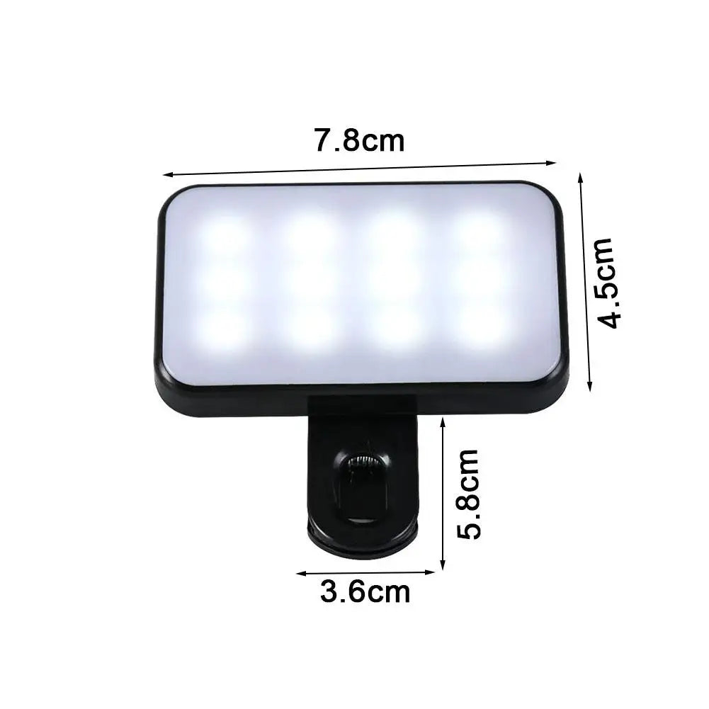 Pocket LED Selfie Light Clip for iPhone, iPad, Mobile & Laptop