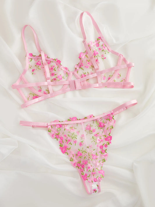 Fairy Lingerie Lace Set – Sheer Lace Bra & Panty for a Magical Look