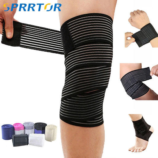Adjustable Compression Bandage For Knee, Ankle, Leg. Elbow, & Wrist Support Wrap