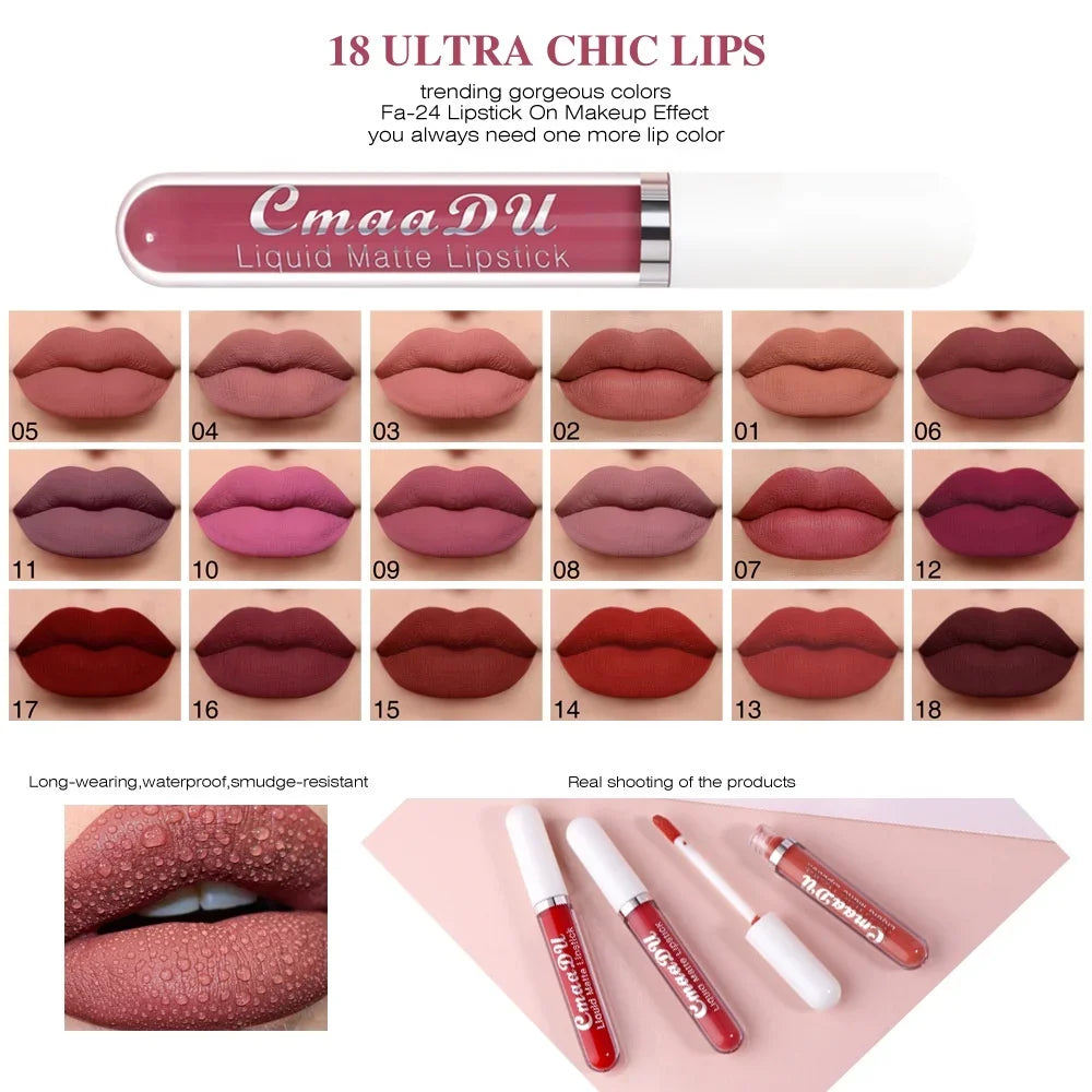 π Cmaa Du Matte Liquid Lipstick β No Smudge, No Fade!