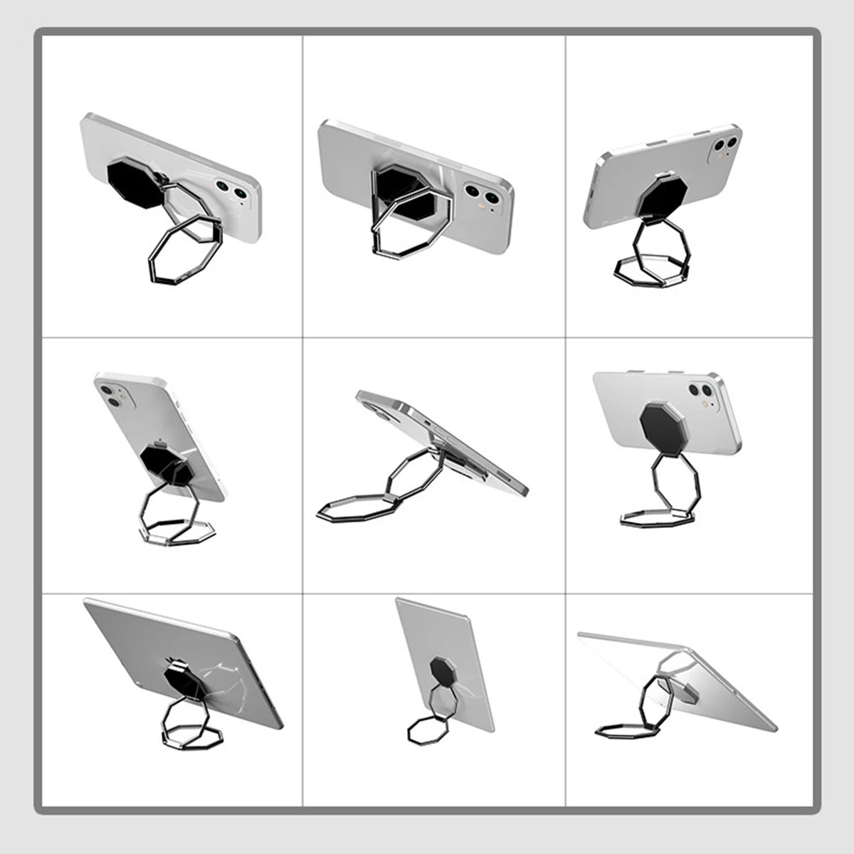 360° Foldable Phone Ring Stand – Ultra-Thin & Portable Metal Holder