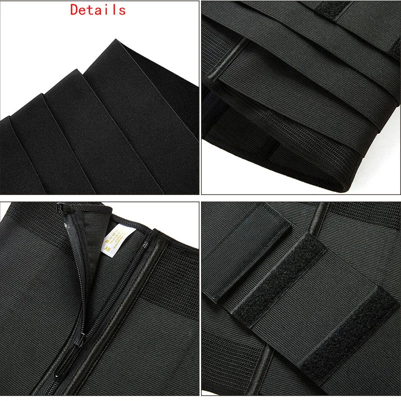 9 Steel Bones Waist Trainer – Snatch Me Up Wrap for Tummy Control & Slimming