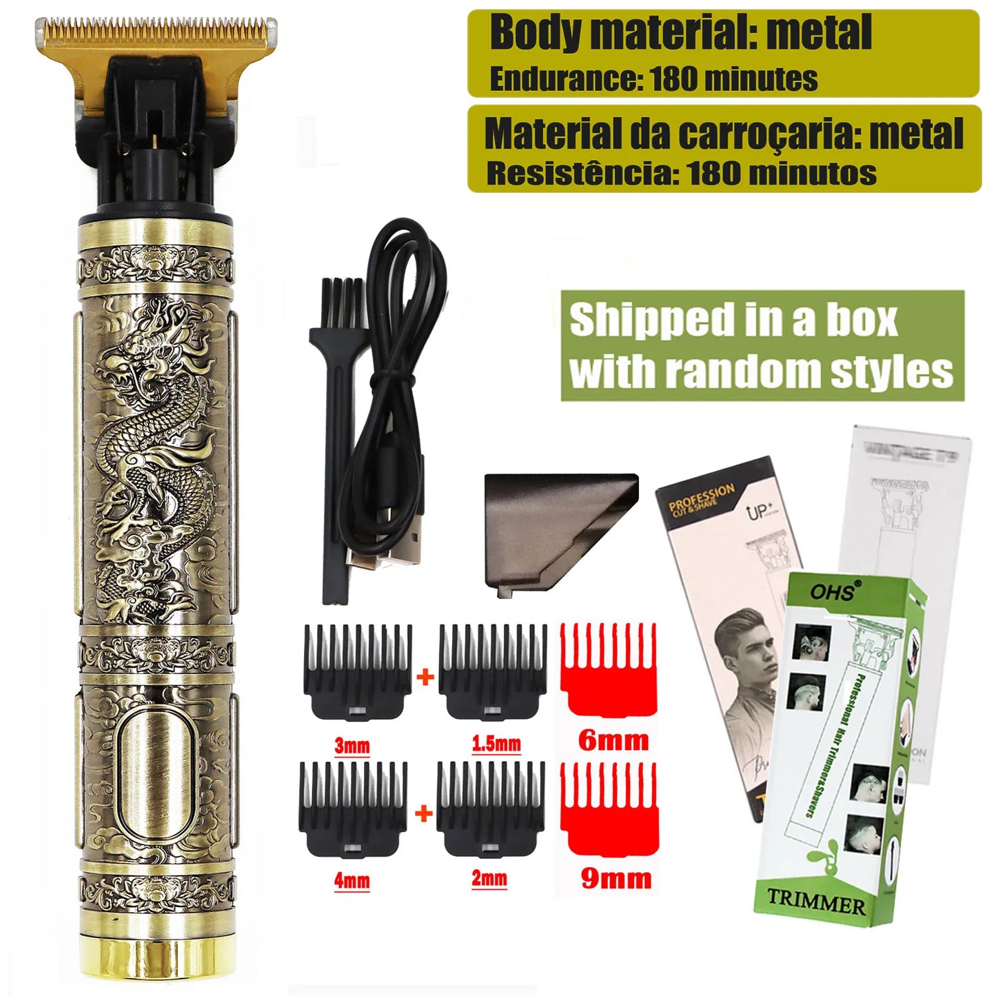 T9 Professional Men’s Hair Clipper Shaver – Precision Beard & Hair Trimmer
