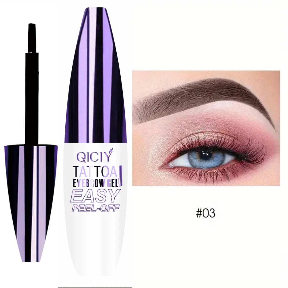 Easy Peel-Off Tattoo Eyebrow Gel – 3-Day Long-Lasting, Smudge-Proof & Waterproof!