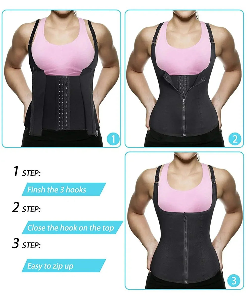 Waist Trainer Tank Top β Slimming Sleeveless Shaper for Women
