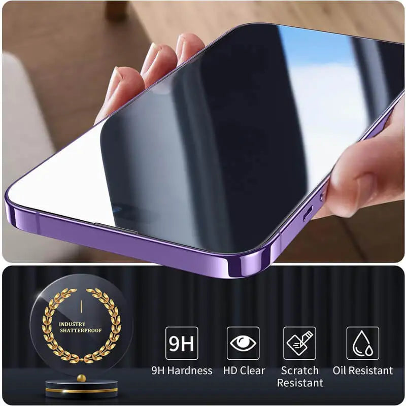HD Tempered Glass Screen Protector for iPhone 11/12/13/14/15/16 Pro Max – Ultra Clear Glass Film