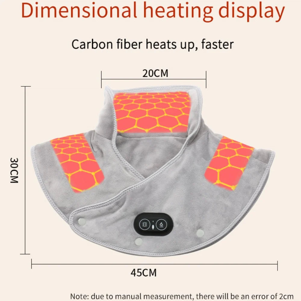 π₯ Electric Heated Neck & Shoulder Wrap β Soothing Warmth & Massage Therapy!
