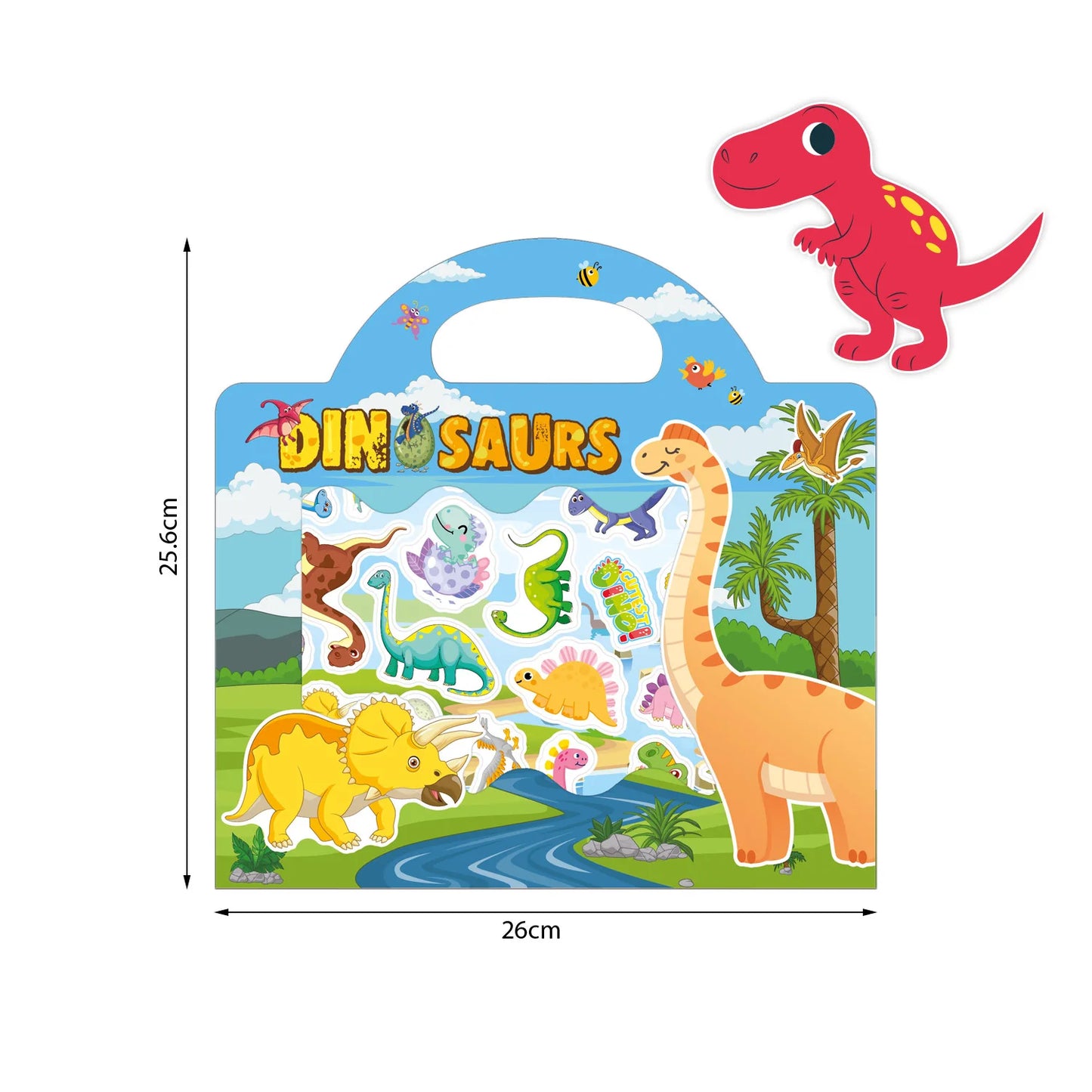 Reusable Sticker Book for Kids – Cute Cartoon Animals & DIY Puzzle Scenes