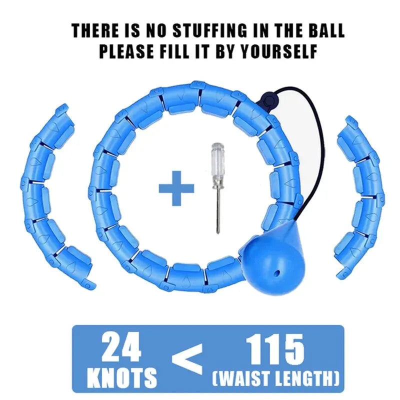 Adjustable Weighted Smart Hoop - Full-Body Workout & Waist Slimming