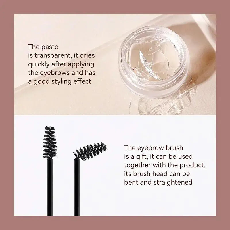 Waterproof 3D Eyebrow Styling Gel Wax – Long-Lasting & Quick-Drying Brow Perfection!