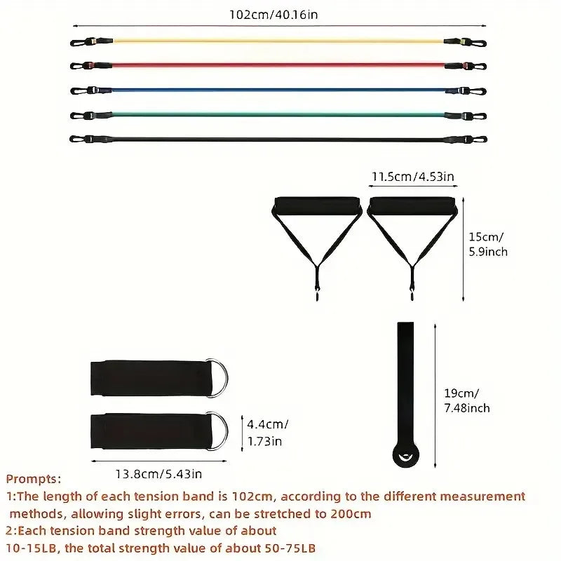 Multi-Purpose Pull Up Resistance Bands – Strengthen, Stretch & Tone Muscles