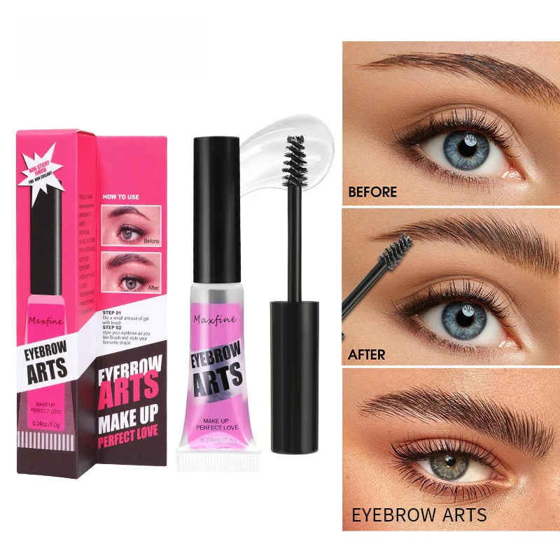 Clear Eyebrow Setting Gel – Smudge-Proof, Sweatproof & Ultra-Hold Formula