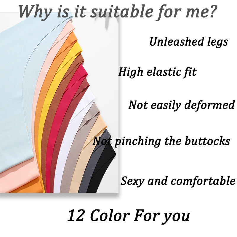 6PCS Set Sexy Ice Silk Low Waist Panty – Invisible Seamless Comfort