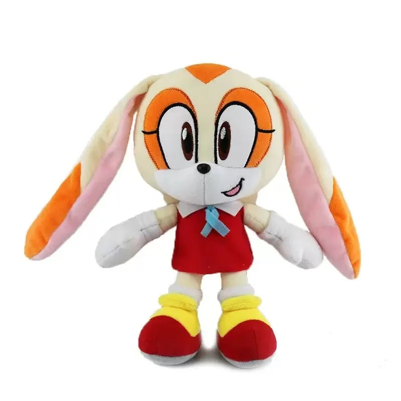 30cm Sonic Plush Toy – Soft Stuffed Hedgehog, Amy Rose, Knuckles & Tails Dolls