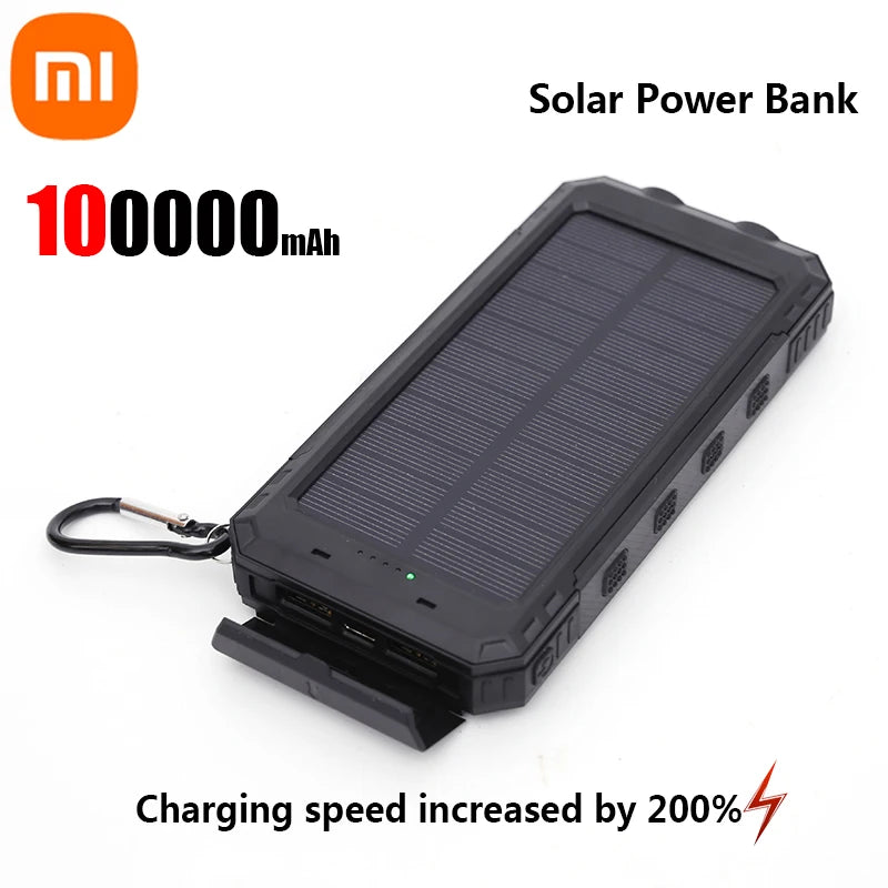 Xiaomi 200000mAh Solar Power Bank – Ultra High Capacity Fast Charging for iOS & Android