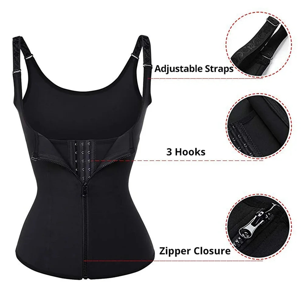 Waist Trainer Tank Top β Slimming Sleeveless Shaper for Women