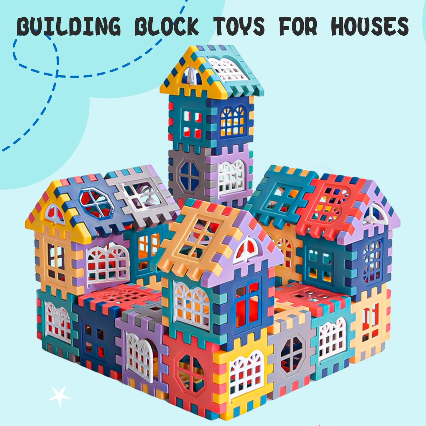 Large House Building Block Set – Creative Construction Toy for Boys & Girls