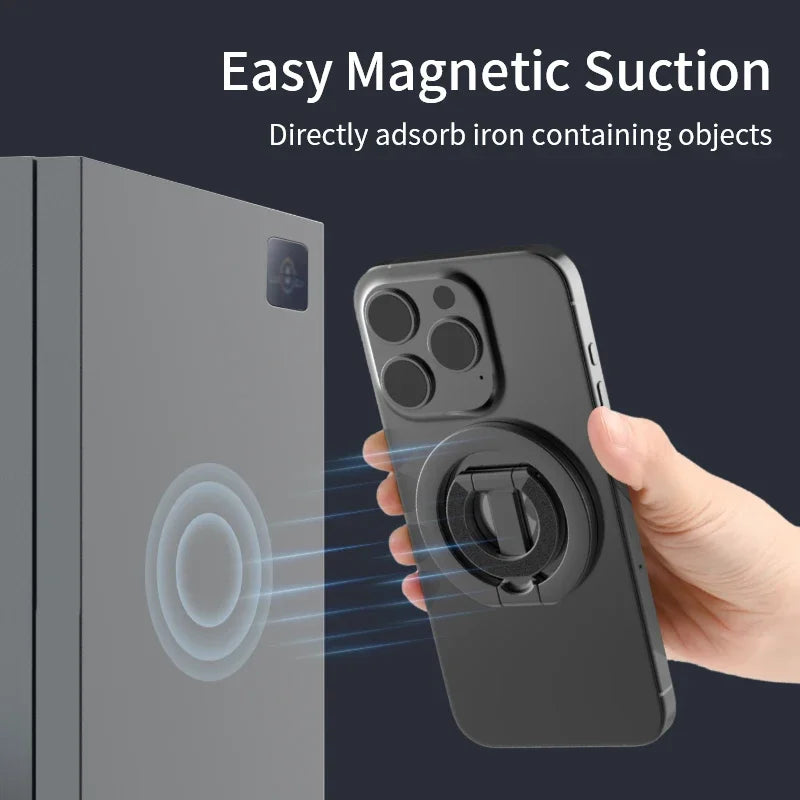 2-in-1 MagSafe Magnetic Phone Ring Holder & Stand – Foldable Grip for All Devices