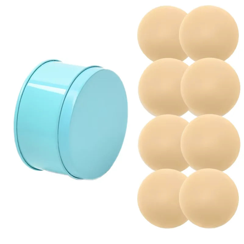 Nipple Cover -4 Pairs Ultra-Thin Sticky Adhesive Reusable Silicone Nipple Pasties With Box