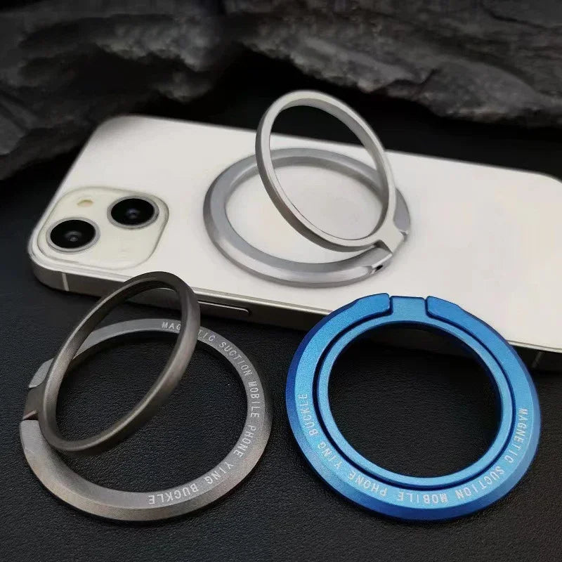 MagSafe Magnetic Ring Stand – Foldable, Removable & Secure Grip for iPhone