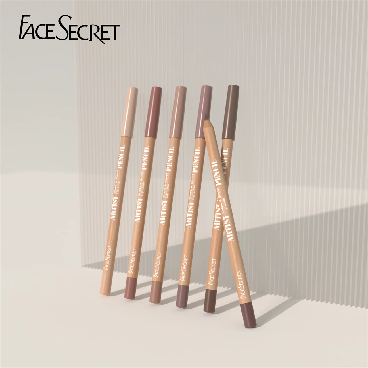 Face Secret Lip Liner Pencil Set – Smooth, Precise, & Long-Lasting