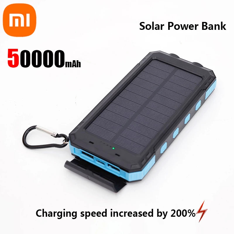 Xiaomi 200000mAh Solar Power Bank – Ultra High Capacity Fast Charging for iOS & Android