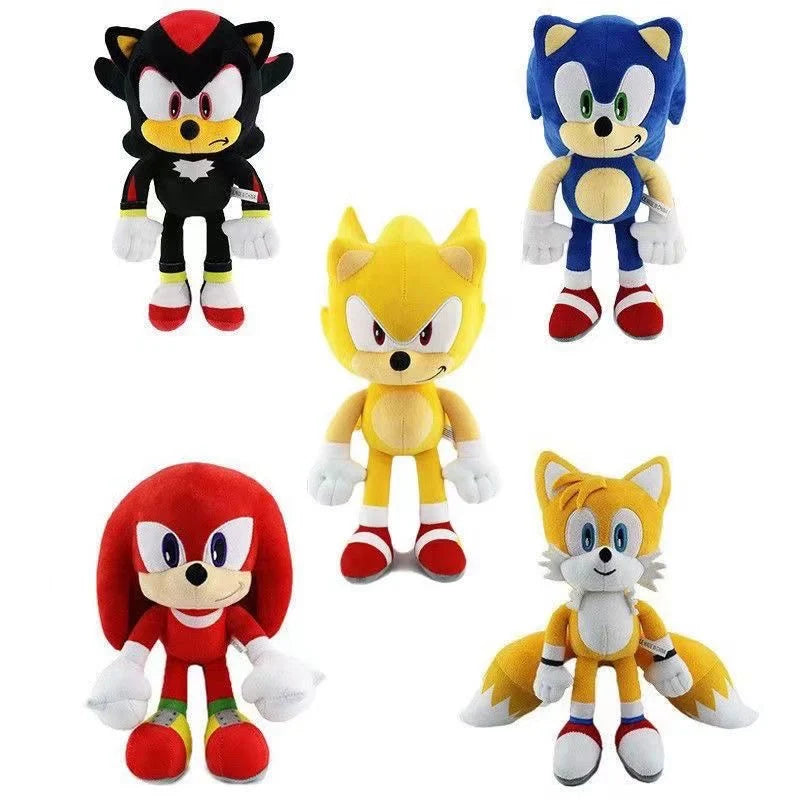 30cm Sonic Plush Toy – Soft Stuffed Hedgehog, Amy Rose, Knuckles & Tails Dolls