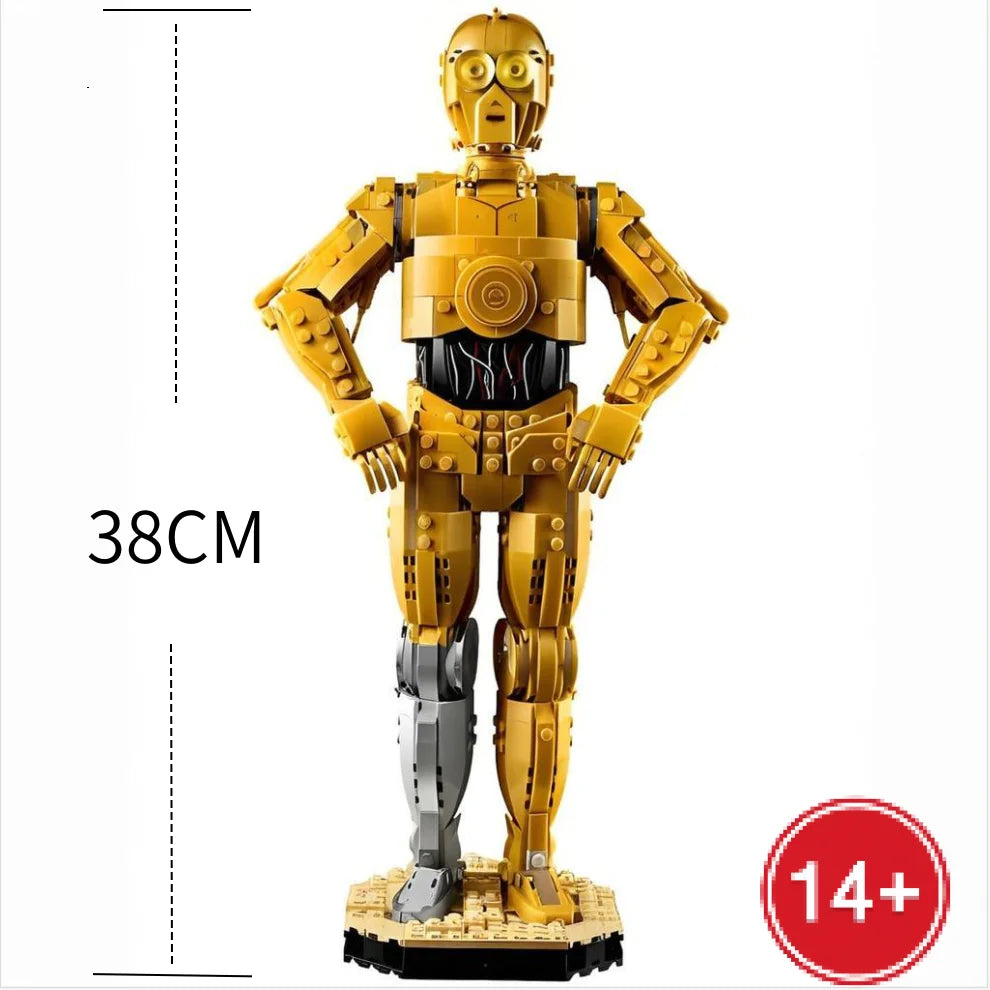 1138pcs UCS Star Battle C-3PO Robot Building Set – Union Bricks 75398 for Star Fans & Collectors