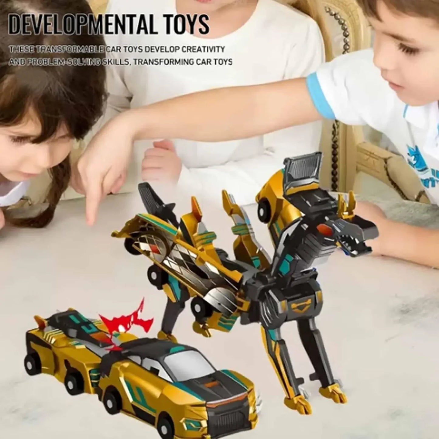 Collision Transforming Dinosaur Car Toy