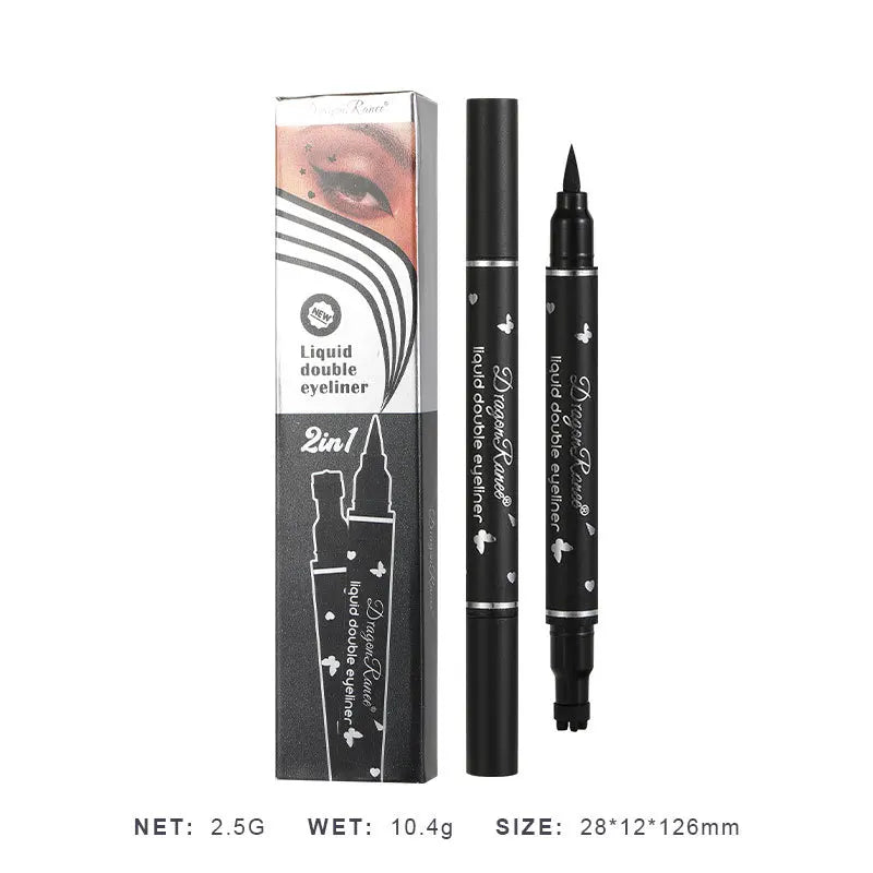 2-in-1 Double Head Star Stamp & Eyeliner – Waterproof & Smudge-Proof