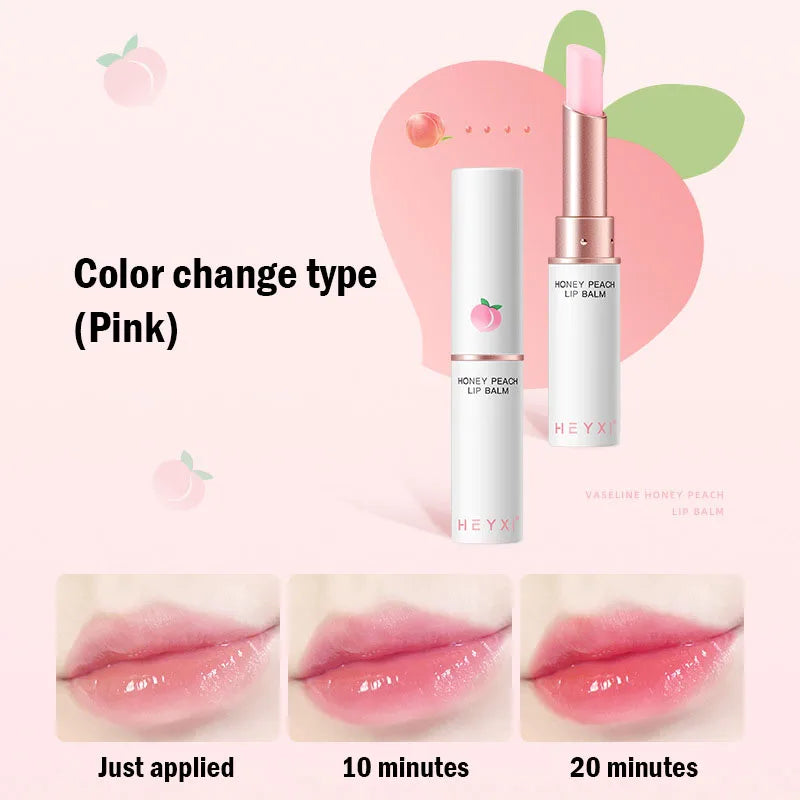 Honey Peach Lip Balm – Hydrating & Plumping Lip Care