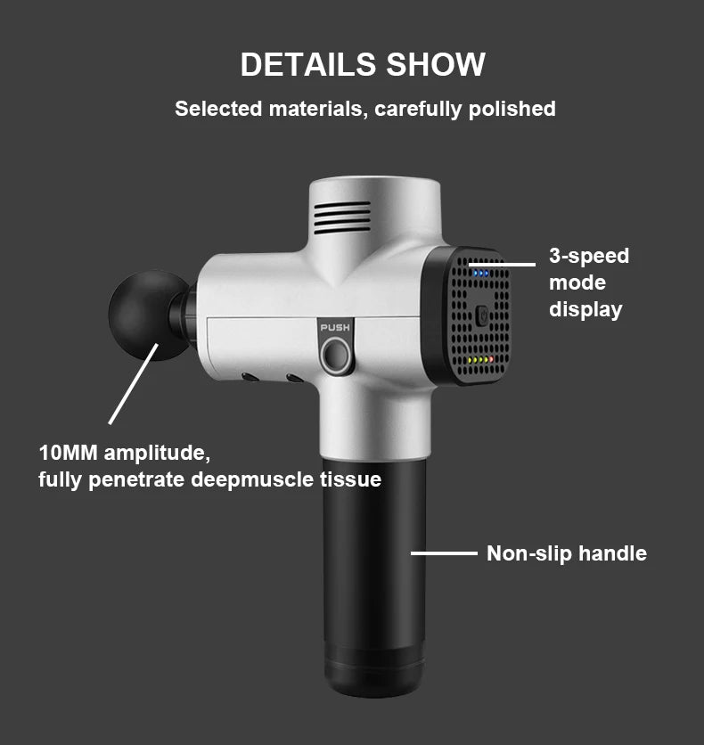 Phoenix A2 Massage Gun – Deep Tissue Muscle Relaxation Anywhere!